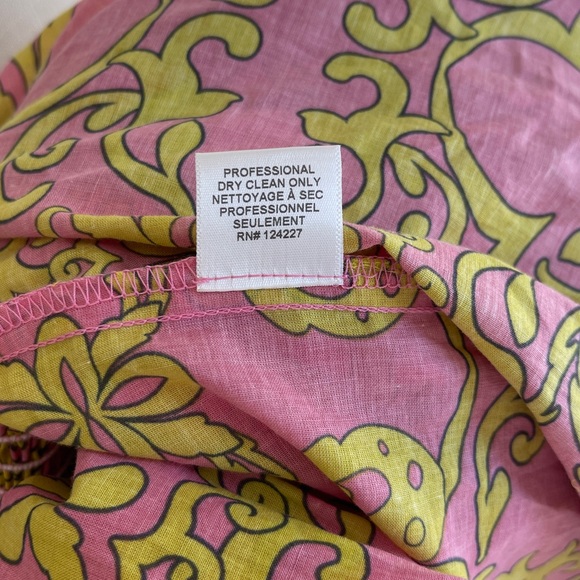 MISA LOS ANGELES Off-Shoulder PINK & GREEN BOHO DRESS SIZE XS - Picture 12 of 12